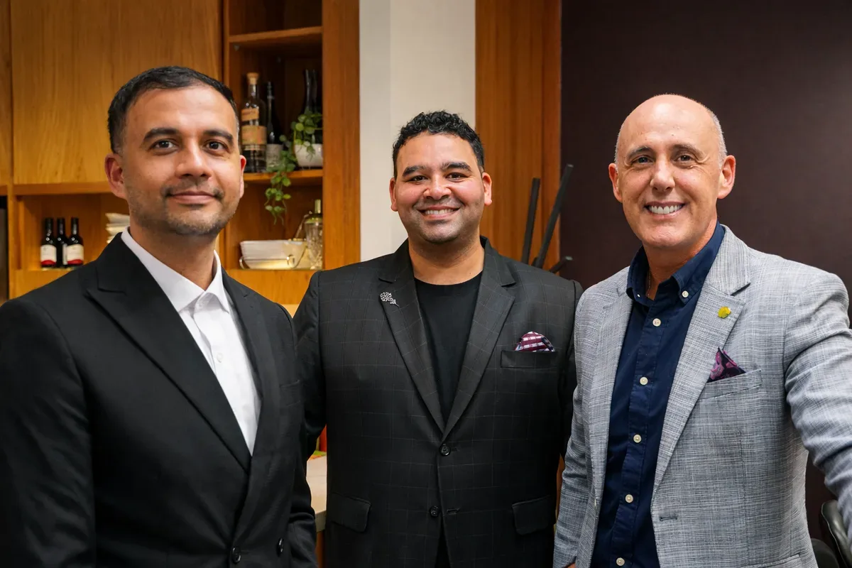 Global AI Group Christmas event networking and celebration