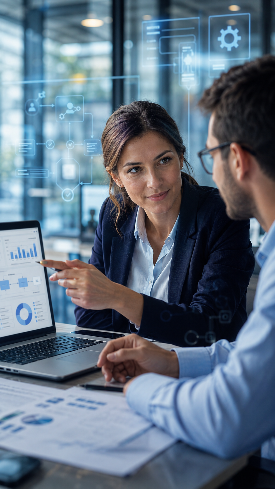 Consultants planning AI implementation after training