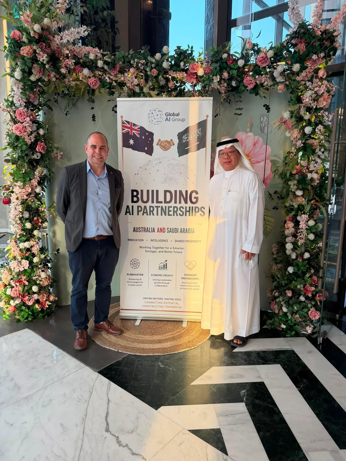 Global AI Group Saudi Arabia visit networking moment