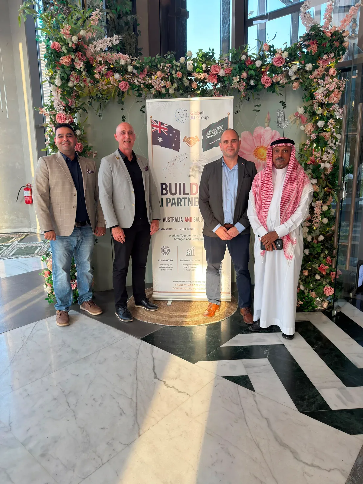 Global AI Group team during Saudi Arabia tour