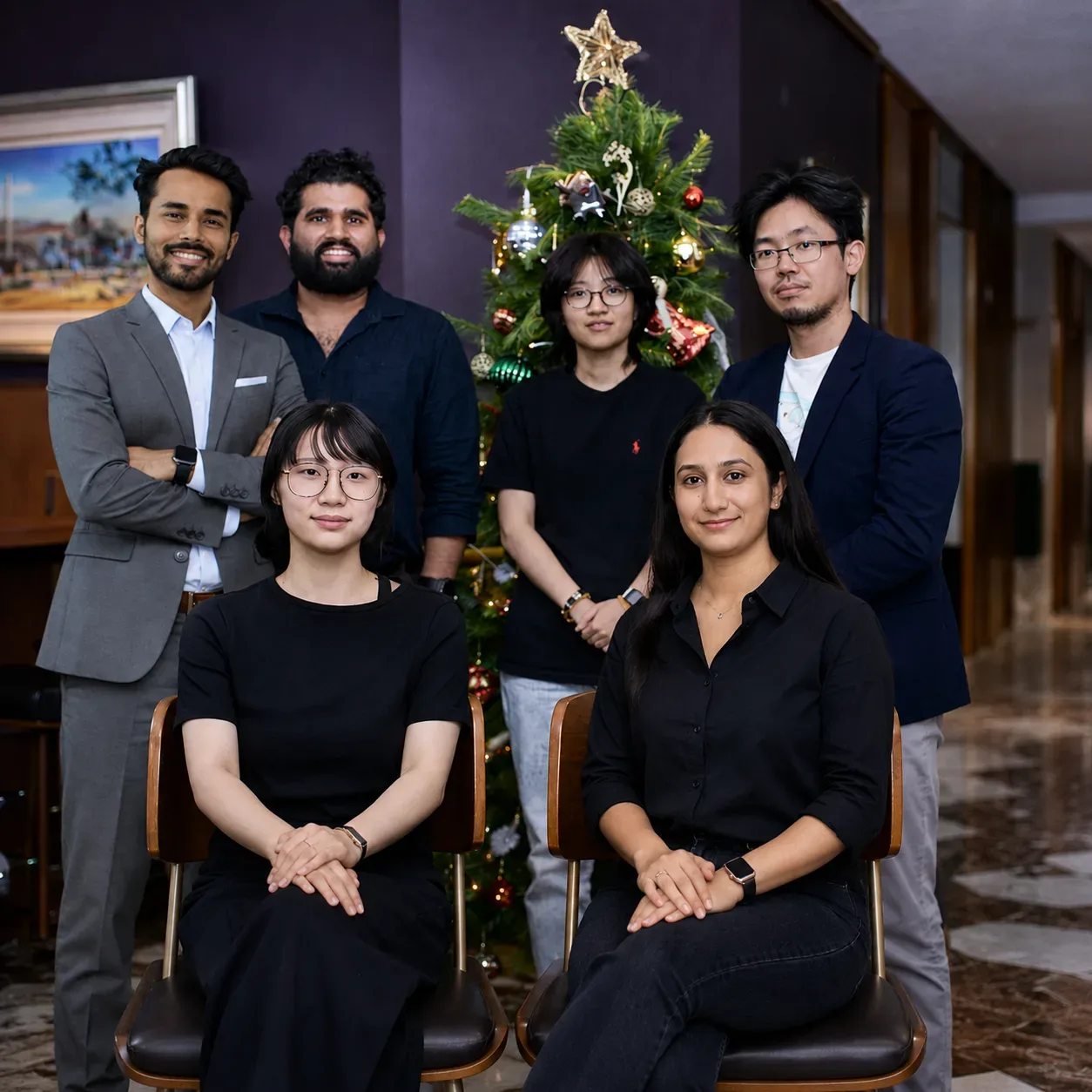 Global AI Group AI development team in a modern office