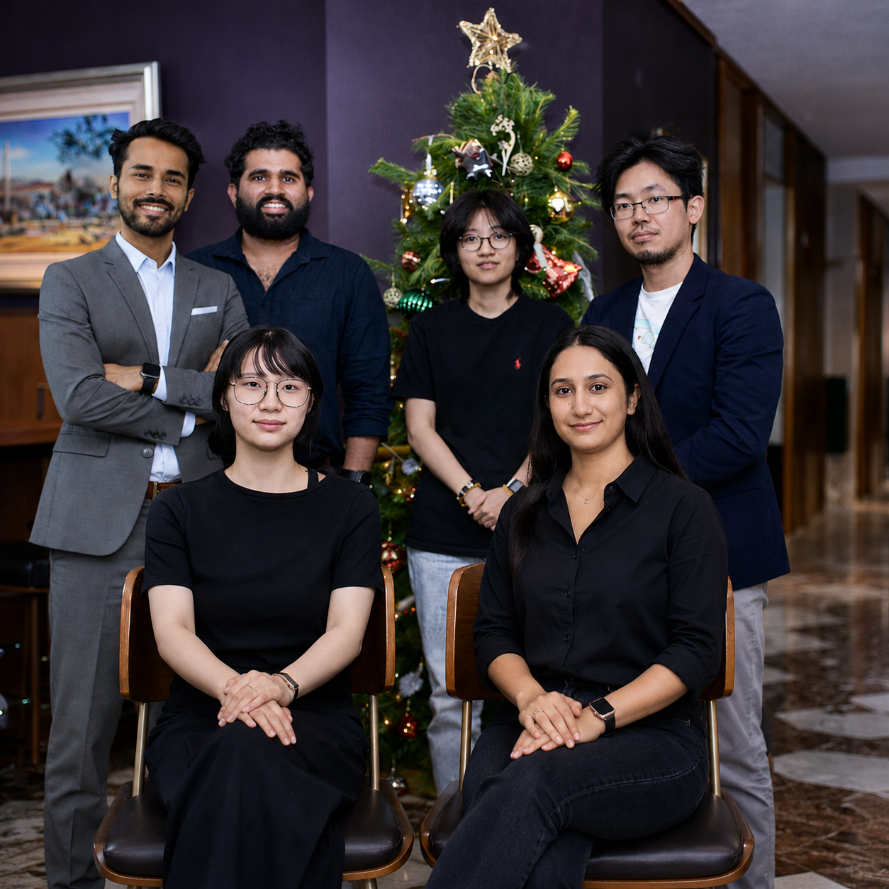Global AI Group AI development team in a modern office