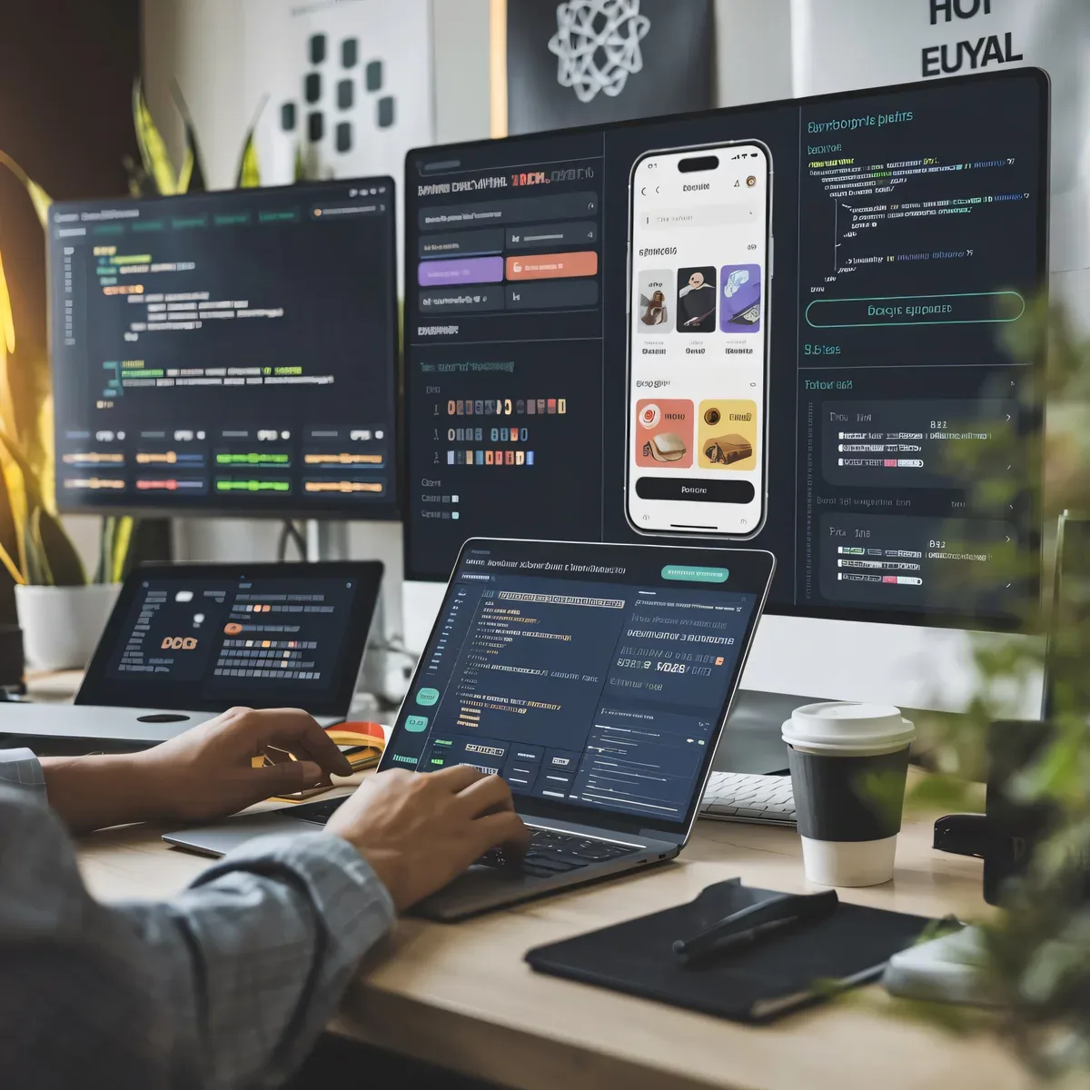 Enterprise web app development interface