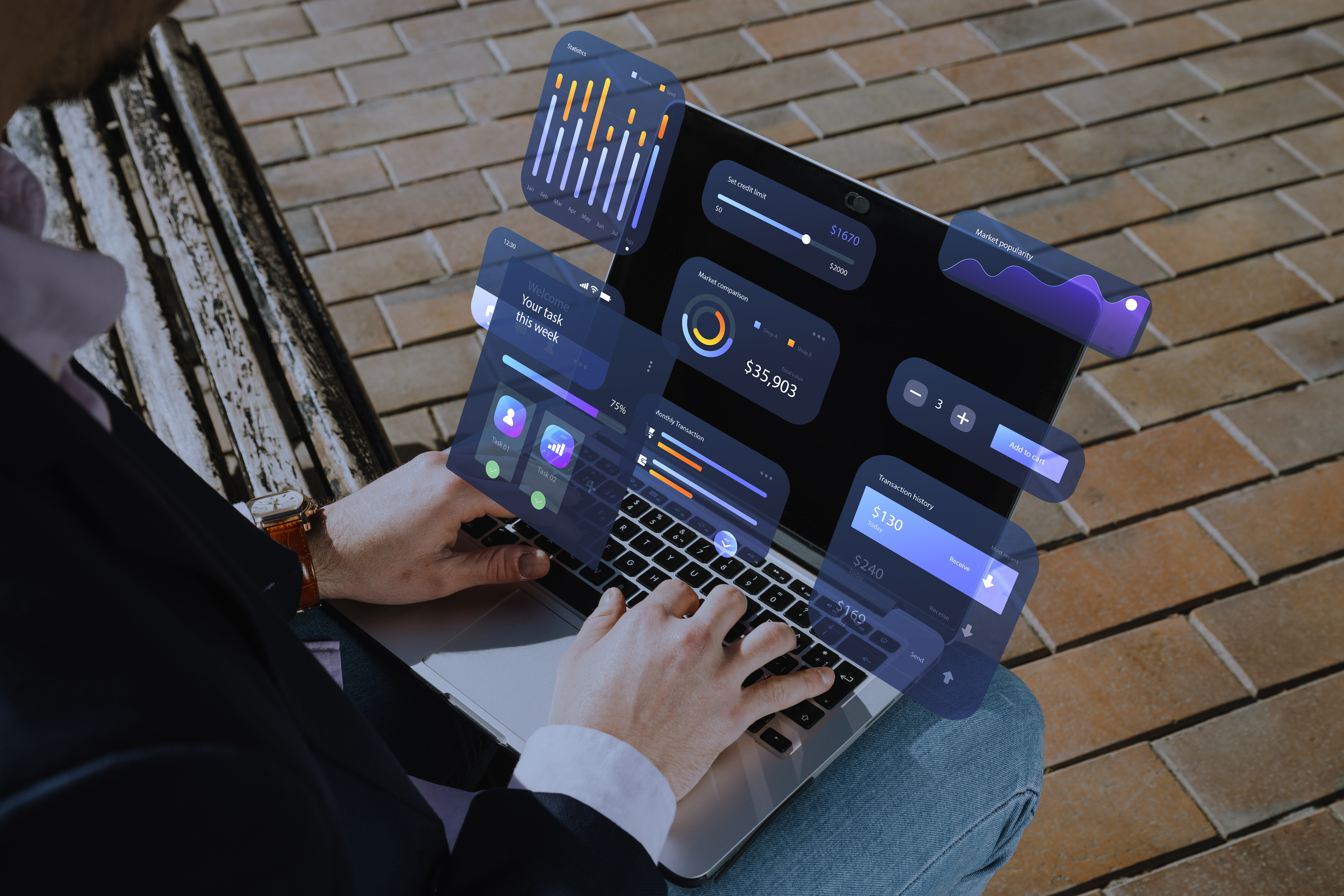 Machine learning model training interface