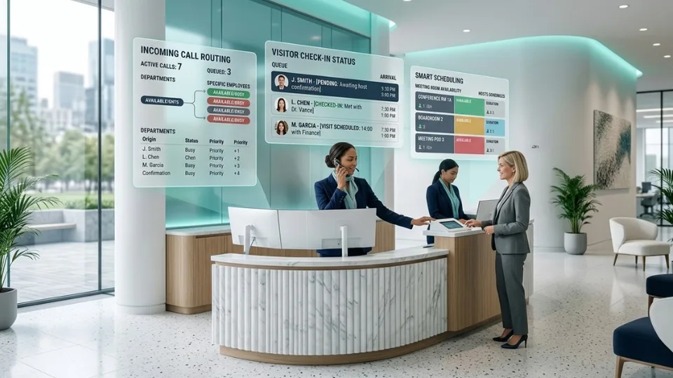 AI Receptionist Agent: How Intelligent Front-Desk Automation Is Changing Business Communication feature image